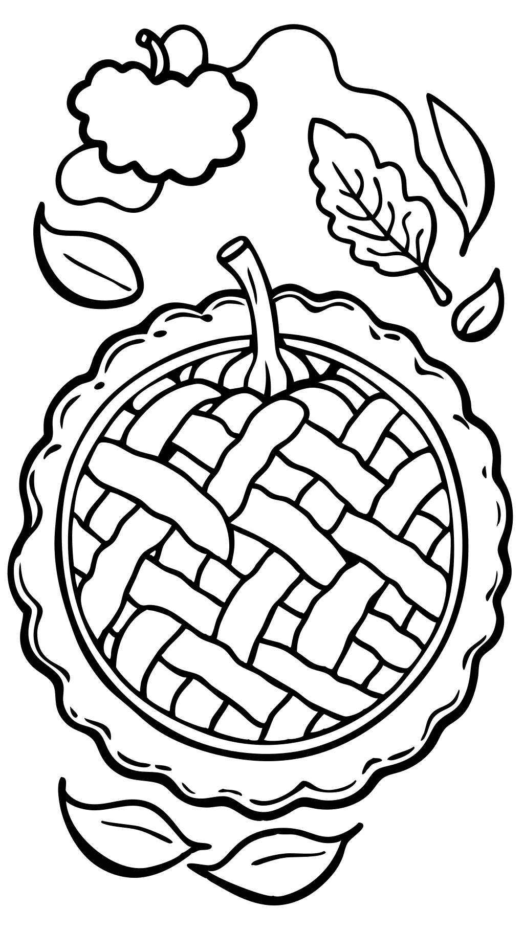 pumpkin pie coloring pages